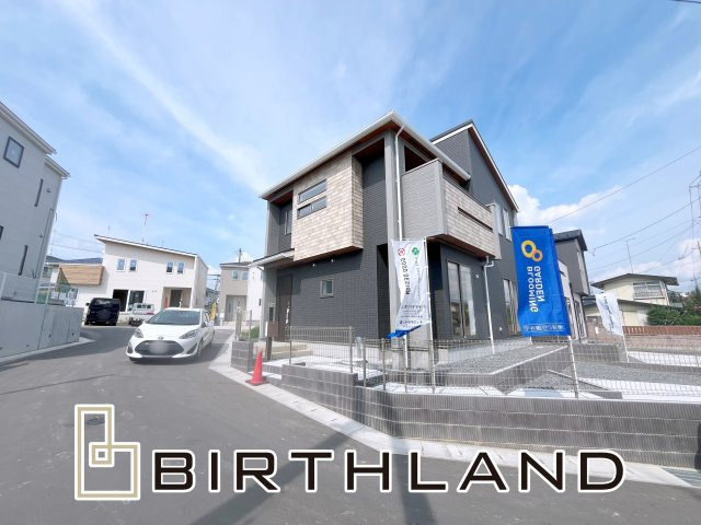新築戸建・建売　郡山市安積町南長久保1丁目　BLOOMING GARDEN　全2棟の外観|食器洗乾燥機付きのキッチンで家事の時短と快適な生活を実現できます！