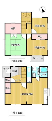 広川町中古住宅の間取り