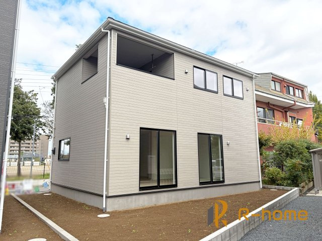 水戸市西原第9　新築戸建て　2号棟の外観|建物完成いたしました！ご予約で『平日』や『夕方』などでもご見学可能です！