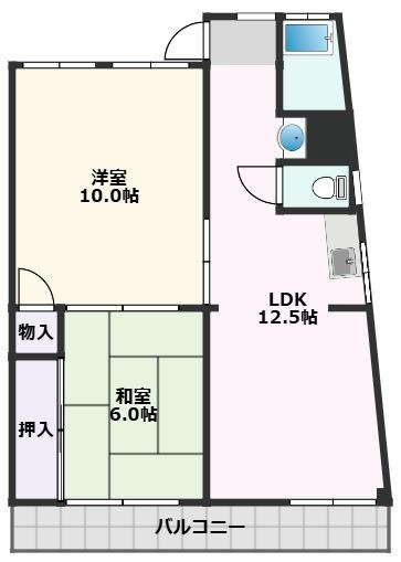 【間取り】 | コウフハイツ片山