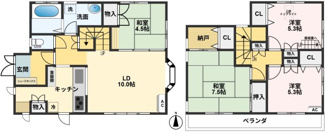 【間取り】 | 桜区町谷3丁目戸建