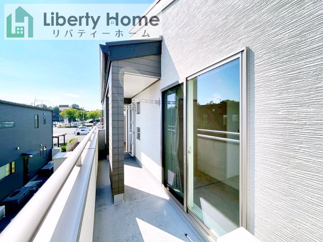 水戸市河和田町　中古戸建のバルコニー