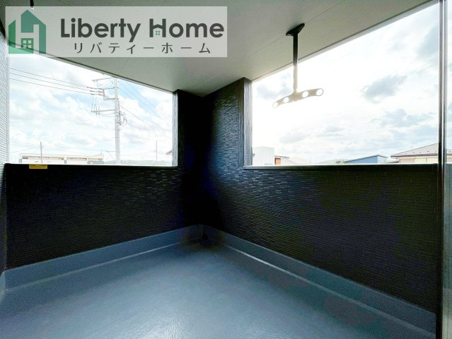 那珂市瓜連4期　新築戸建のバルコニー