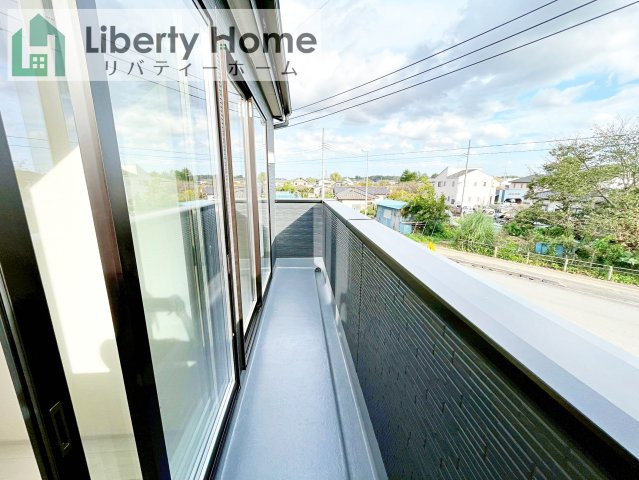 那珂市瓜連4期　新築戸建のバルコニー