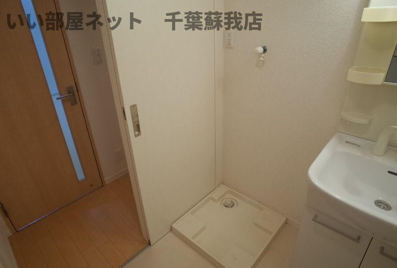 スタジオミグの洗面所|脱衣スペースもあります