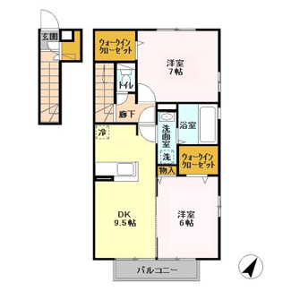【間取り】 | パークヒルAB