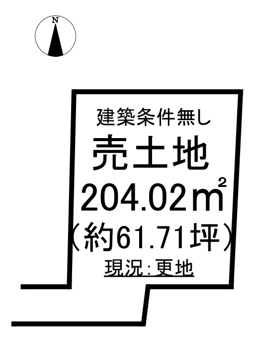 高萩市大字安良川字浜野 売土地の土地図