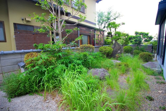 伯耆町岸本中古戸建の庭
