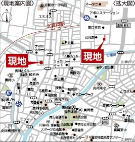 【Cradle garden】真岡市荒町 第12の地図|カーナビ→「真岡市荒町2-3-13」と入力ください。