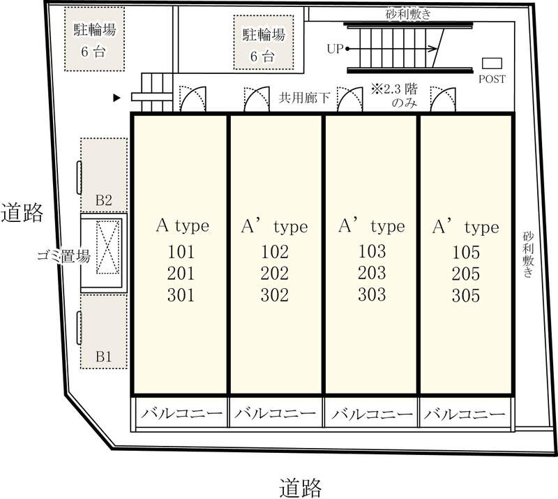 リブリ・和光の区画図