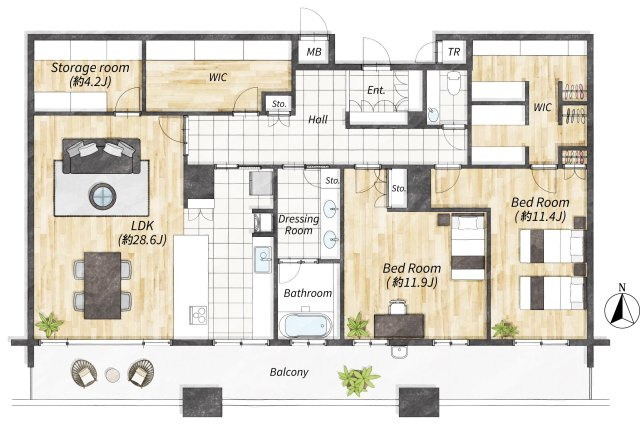 ディーグラフォート神戸三宮タワーの間取り|三宮の中心地に佇む、地上40階からの贅沢な眺望を堪能できる一室
2025年7月にリフォームを終え、美しく生まれ変わった上質な住まいです