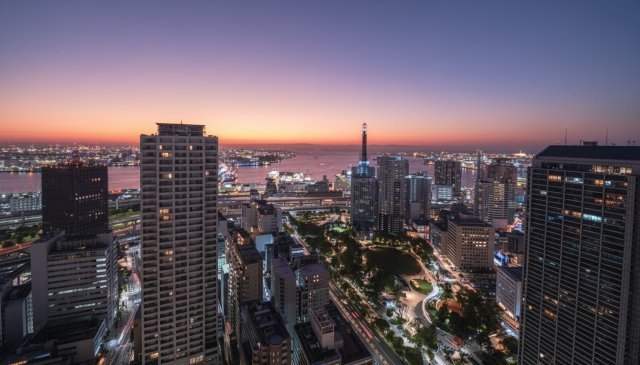 ディーグラフォート神戸三宮タワーの展望|三宮の中心地に佇む、地上40階からの贅沢な眺望を堪能できる一室