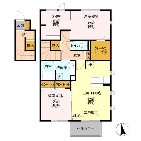 シエルツリー Ⅲの間取り