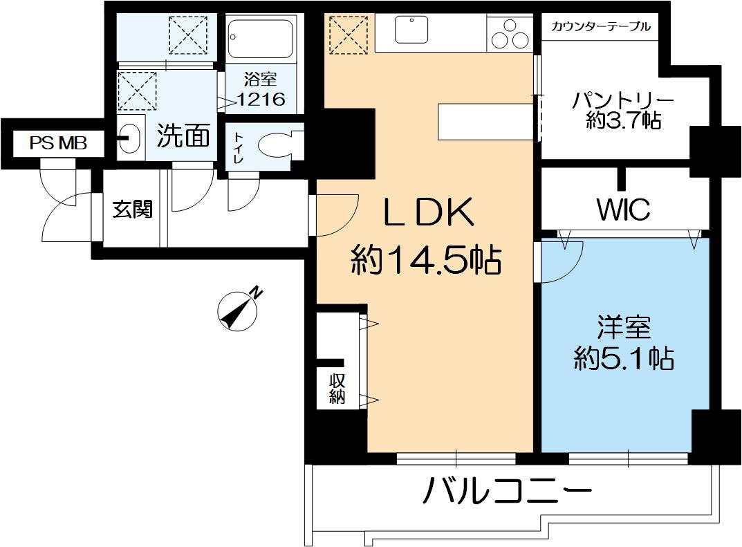 ネオハイツ三宮の間取り