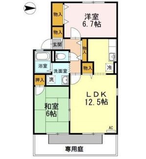 【間取り】 | ハイカムールさかいびらき A棟