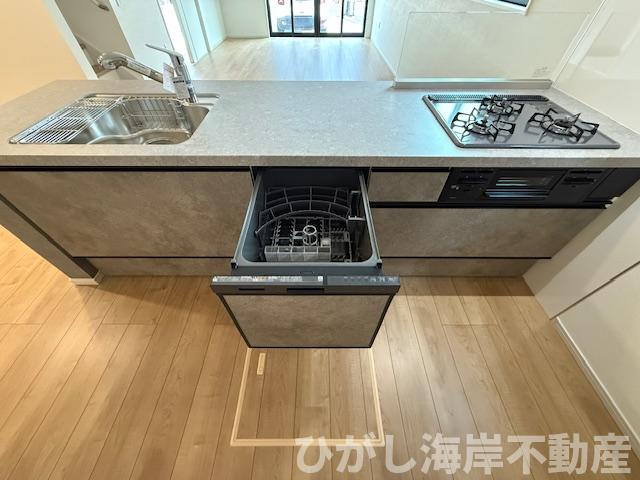 茅ヶ崎市本村5丁目　新築戸建　のキッチン|食洗器付きシステムキッチン