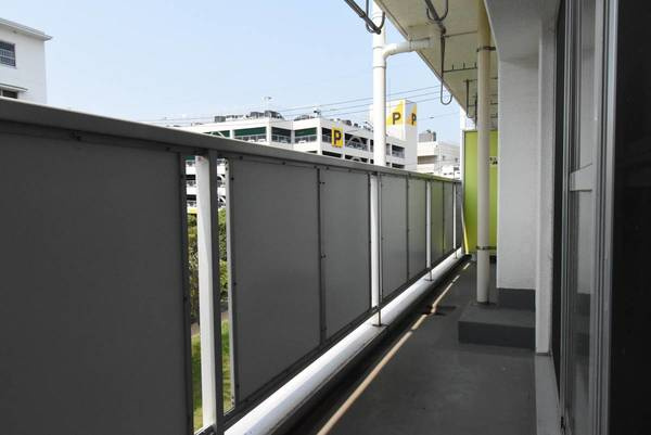 ビレッジハウス足利朝倉2号棟のバルコニー|ビレッジハウスの同一物件・同一タイプの間取りの写真です