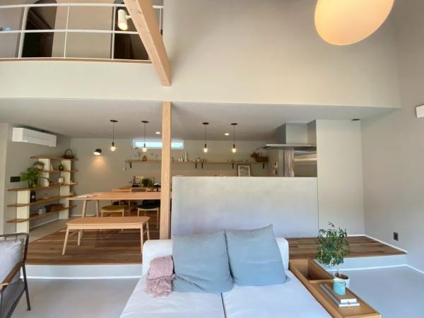 ユニテクノス黒江モデルハウスの居間・リビング