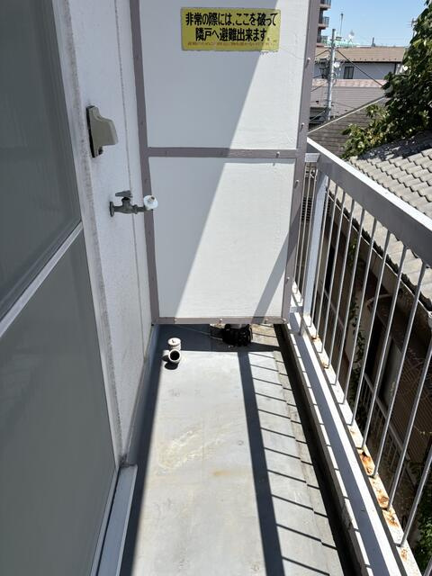東洋ハイツのバルコニー