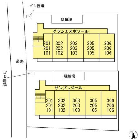 グランエスポワールの区画図