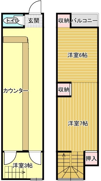 西京区役所前　テナントテラスの間取り