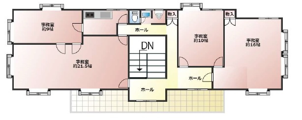 杉戸町堤根貸事務所の間取り