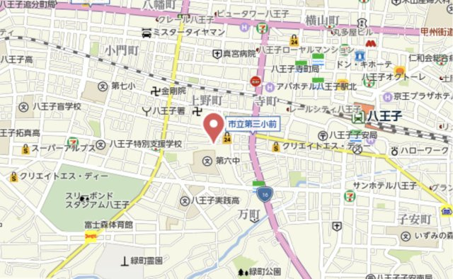 祝　成約済み　グランシティ八王子　八王子市　中古マンションの地図|～仲介手数料無料☆八王子ひなた不動産～グランシティ八王子