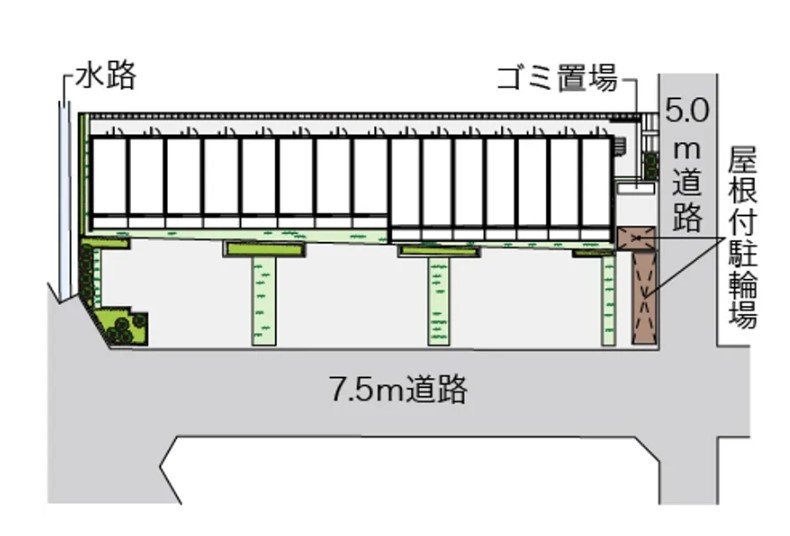 クレイノ栞の区画図