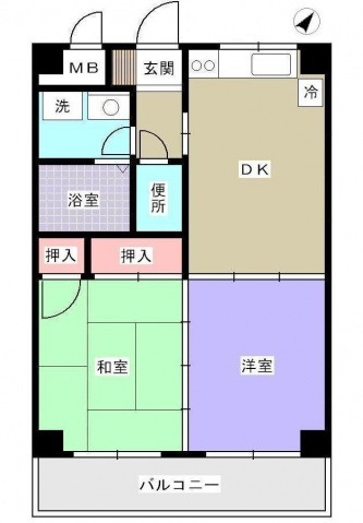 シャトル江波の間取り