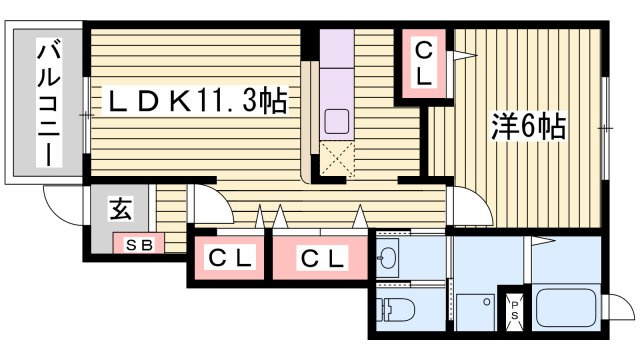 ハピネス　香呂の間取り