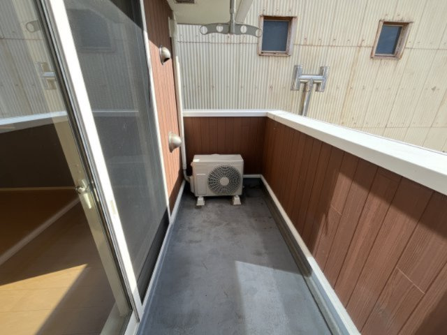 ラフレシールあぼしＤのバルコニー
