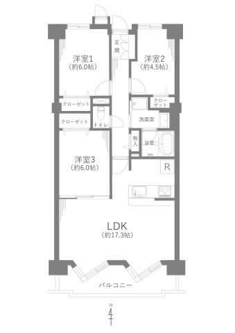 サンハウス小幡緑地東の間取り