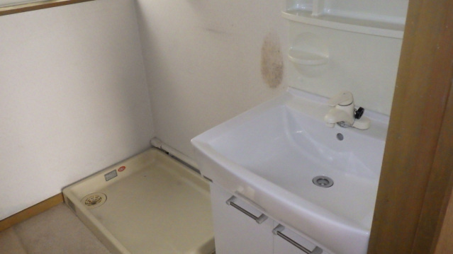 江波西メゾネットの洗面所|忙しい朝には欠かせない洗面所です