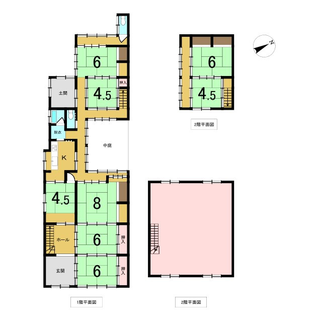 日高町府中新　中古戸建　7SKの間取り