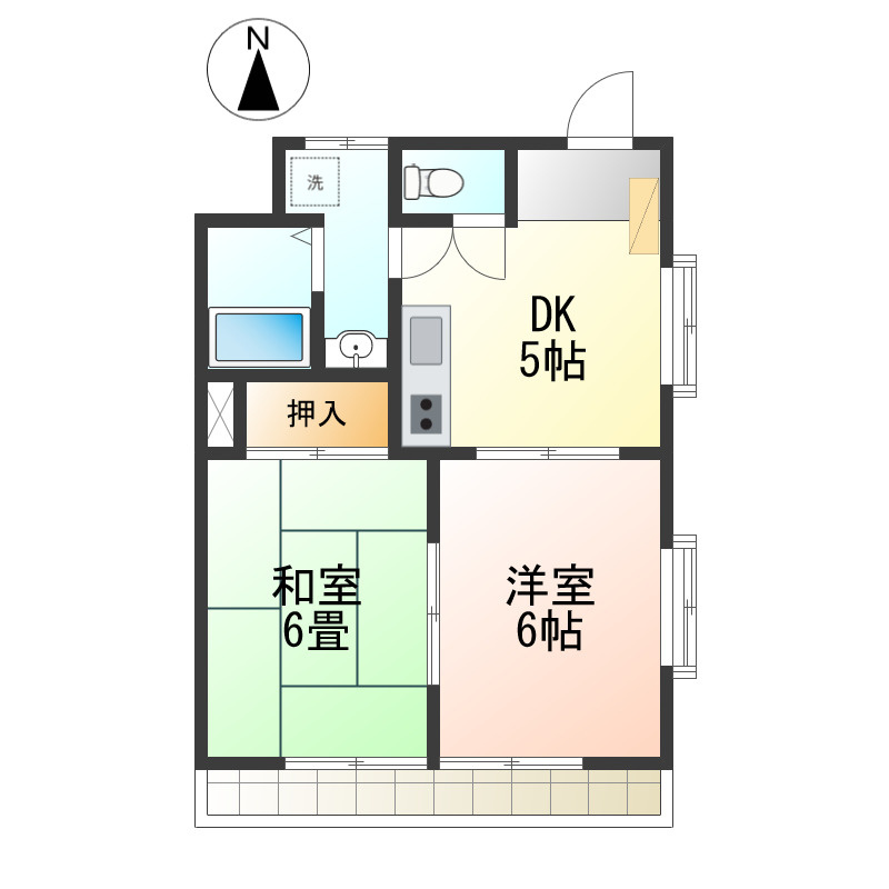ロジュマンあかねの間取り