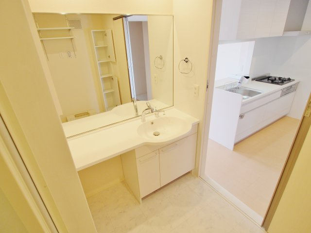 安芸郡府中町城ケ丘のアパートの洗面所