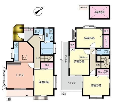 【間取り】 | 北本市本宿　中古戸建
