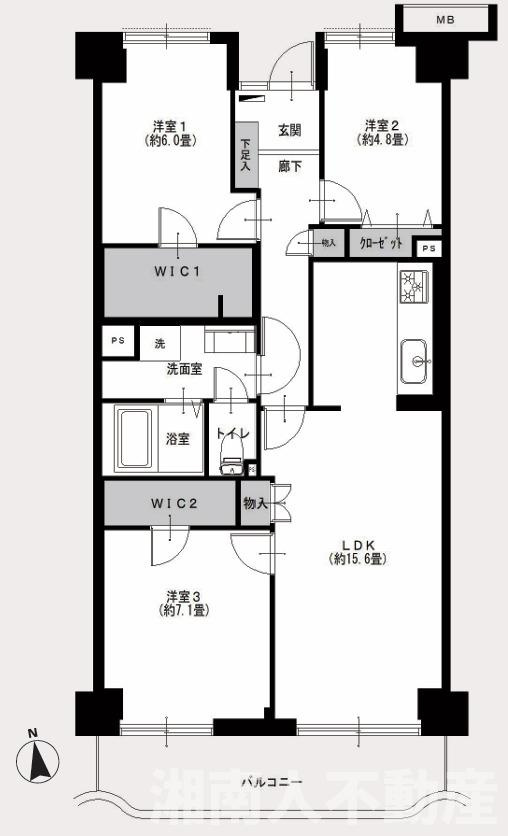 鎌倉岩瀬ハイツの間取り