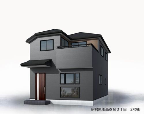 【外観パース】 | 【仲介手数料０円】伊勢原市高森台3丁目　新築一戸建て　2号棟　全2棟 | 2号棟【仲介手数料０円】伊勢原市高森台3丁目　新築一戸建て　全2棟