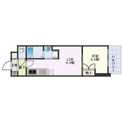 ブランシエスタ広島駅の間取り