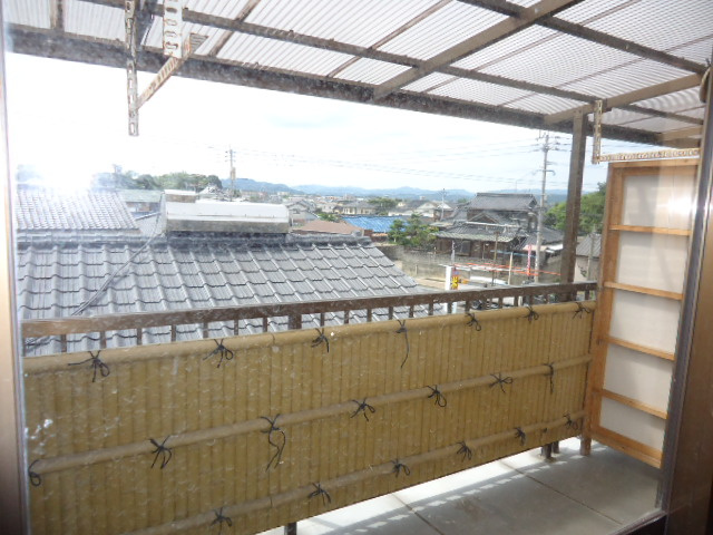 大膳橋コーポのバルコニー