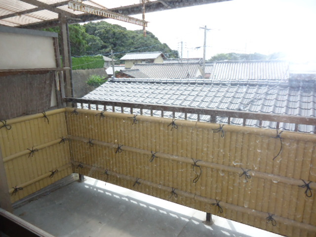 大膳橋コーポのバルコニー