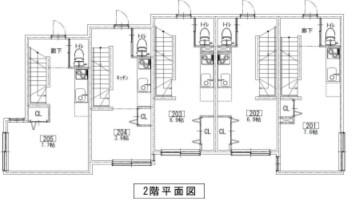 【間取り】 | ソルナクレイシア笹塚 | 2F平面図