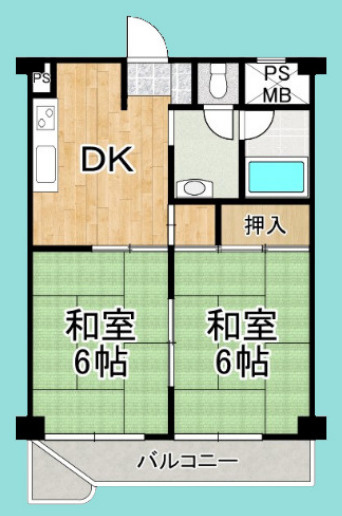 西京極ガーデンハイツの間取り