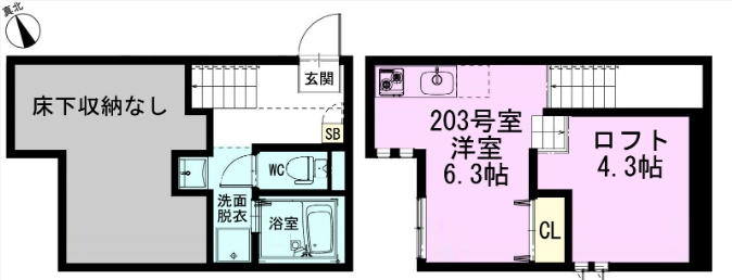 RIZEST 東大宮の間取り