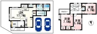 【間取り】 | 穴太１丁目　メルディアシティ唐崎R号棟