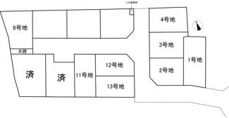 【区画図】 | 大津市今堅田1丁目10付近　分譲地 | 8号地