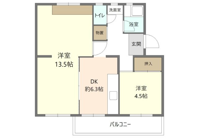 相生山団地51号棟の間取り