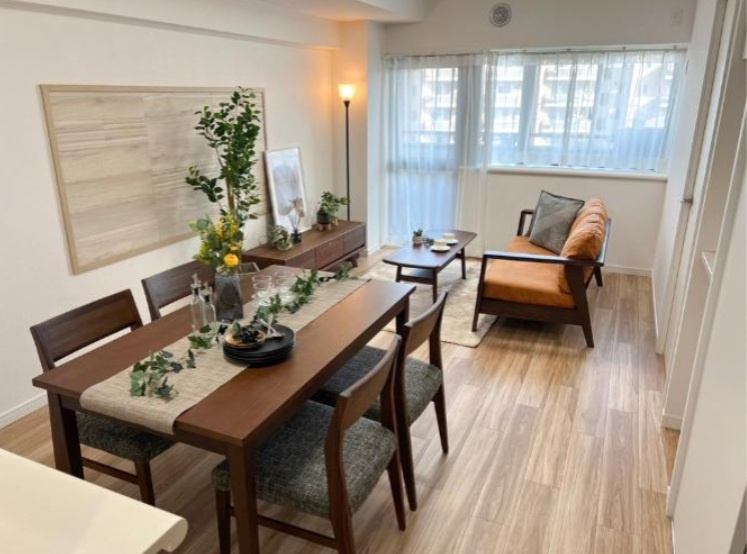 ライオンズヒルズ和光の居間・リビング|ゆったりとしたリビングです