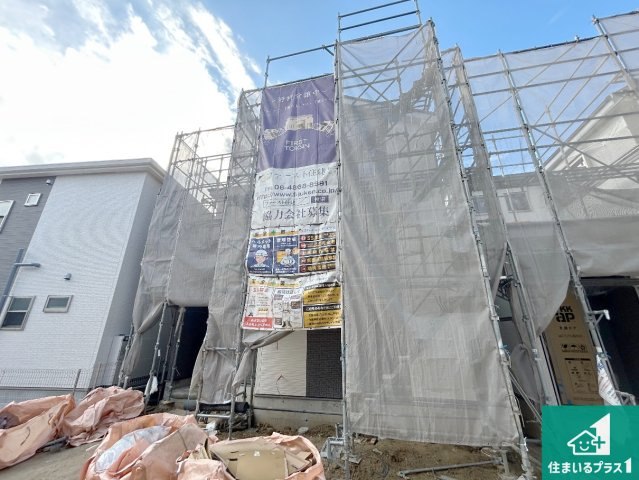 堺市中区深阪　第4期　新築一戸建ての外観|周辺は落ち着いた街並みの住宅地！子育てがしやすい住環境です！まだ未完成ですが、現地でしかわからない事もございます。是非一度ご覧ください。